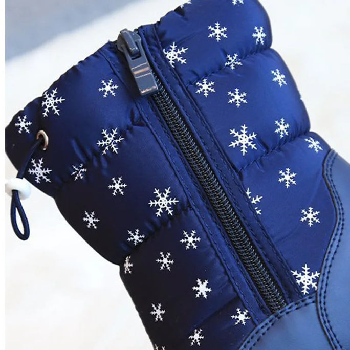Kids Snow Boots, Plush Boots for Boys and Girls, Mid-calf