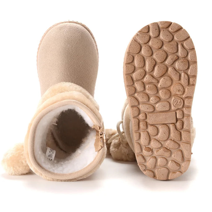 New snow boots for girls, winter