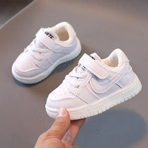 Baby Toddler Kids Walking Shoes, White Non-Slip Sneakers