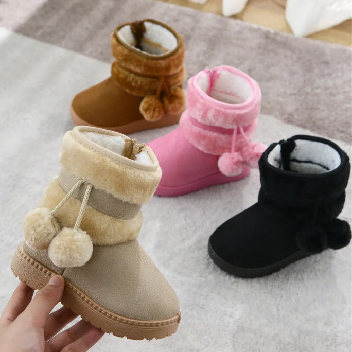New snow boots for girls, winter